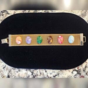 Vintage Sarah Coventry Faux Gemstone Bracelet Signed